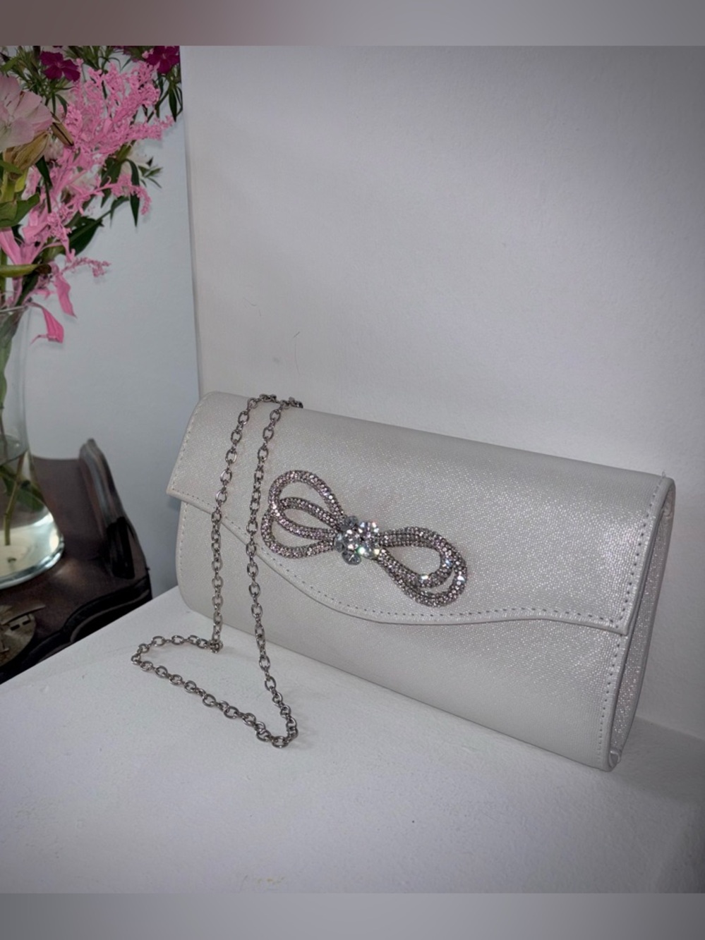 Sparkle Bow ✨🎀 Evening Shoulder Clutch